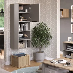 Vicco Armoire universelle Grège 40.2x120cm avec une porte