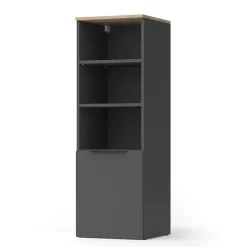 Vicco Armoire universelle Anthracite/Sonoma 40.2x120cm avec une porte