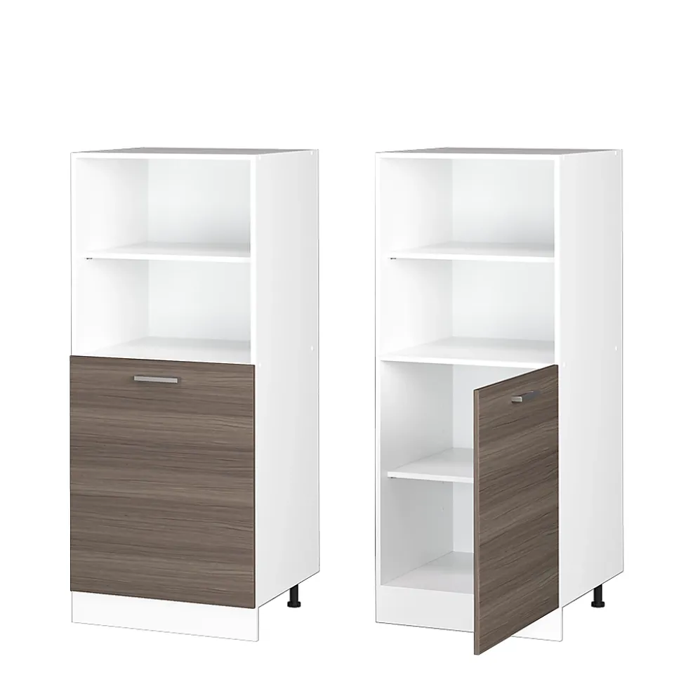 Vicco Armoire universelle Gris 60cm avec étagères ouvertes, et porte