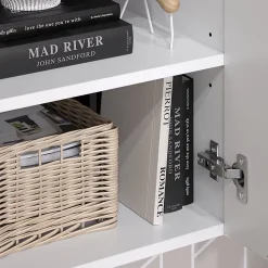 Vicco Armoire universelle Blanc/Sonoma 40.2x120cm avec une porte