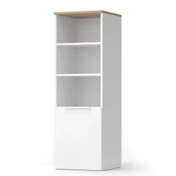 Vicco Armoire universelle Blanc/Sonoma 40.2x120cm avec une porte