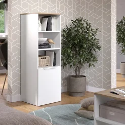 Vicco Armoire universelle Blanc/Sonoma 40.2x120cm avec une porte