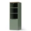 Vicco Armoire universelle Vert 40.2x120cm avec une porte