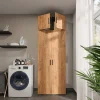 Vicco Armoire universelle Anthracite/chêne doré 80x223.8cm avec fixation darmoire