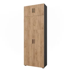 Vicco Armoire universelle Anthracite/chêne doré 80x223.8cm avec fixation darmoire