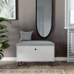 Vicco Banc à chaussures Blanc 80x46cm