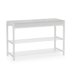 Vicco Banc à chaussures Blanc 80x52cm