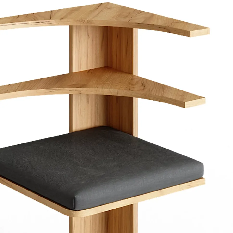 Vicco Banc dangle Chêne de force doré 43.5x43.5cm