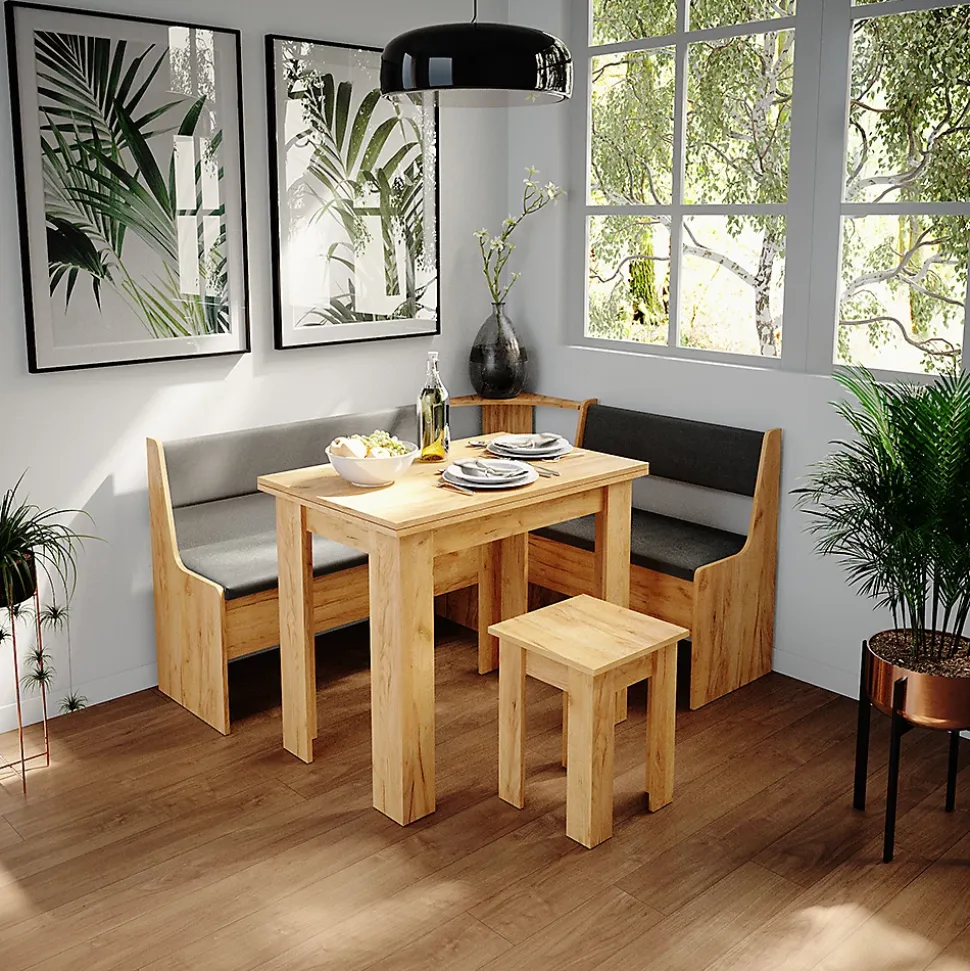 Vicco Banc dangle Chêne de force doré 43.5x43.5cm