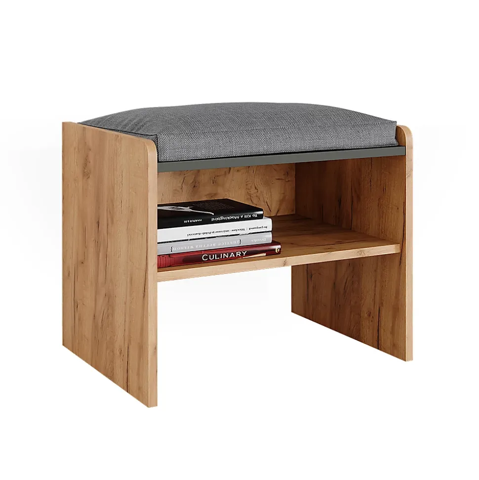 Vicco Banc dangle Chêne doré/anthracite 53.5x41.1cm