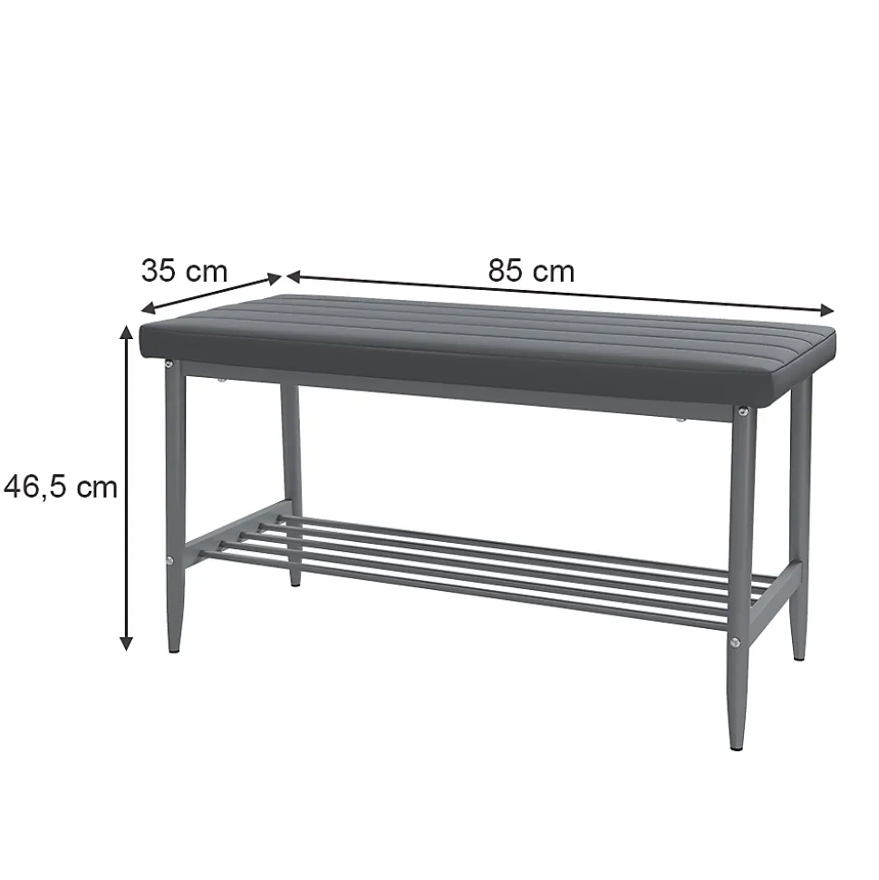 Vicco Banc dangle Gris 85x35cm