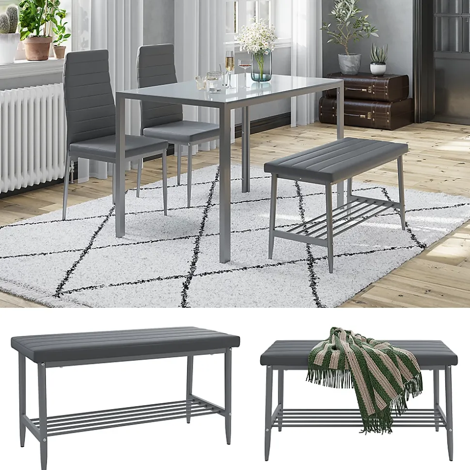 Vicco Banc dangle Gris 85x35cm