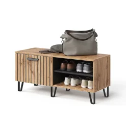 Vicco Banc pour chaussures Chêne Wotan 100x45cm