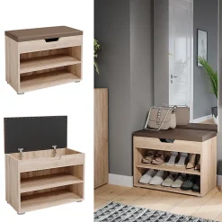 Vicco Banc pour chaussures Sonoma 60x45cm