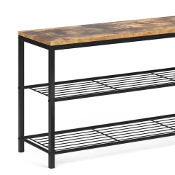 Vicco Banc pour chaussures Bois antique 100x51.5cm