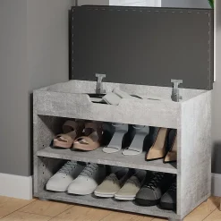 Vicco Banc pour chaussures Béton 60x45cm