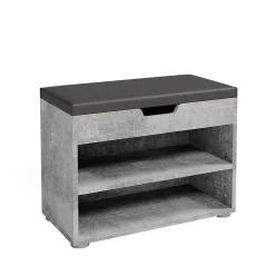 Vicco Banc pour chaussures Béton 60x45cm
