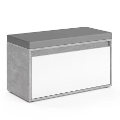 Vicco Banc pour chaussures Béton 80x45cm