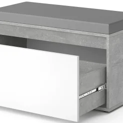 Vicco Banc pour chaussures Béton 80x45cm