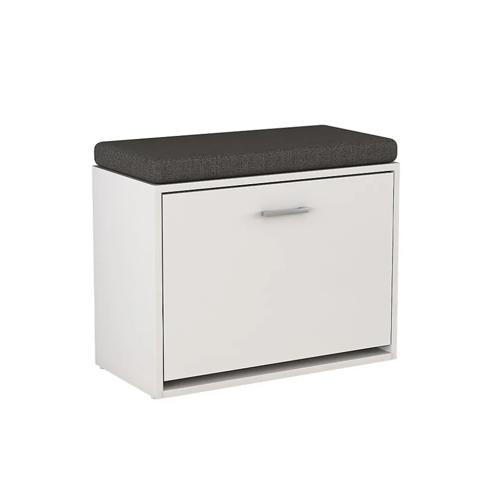 Vicco Banc pour chaussures Blanc 60x49.5cm avec support