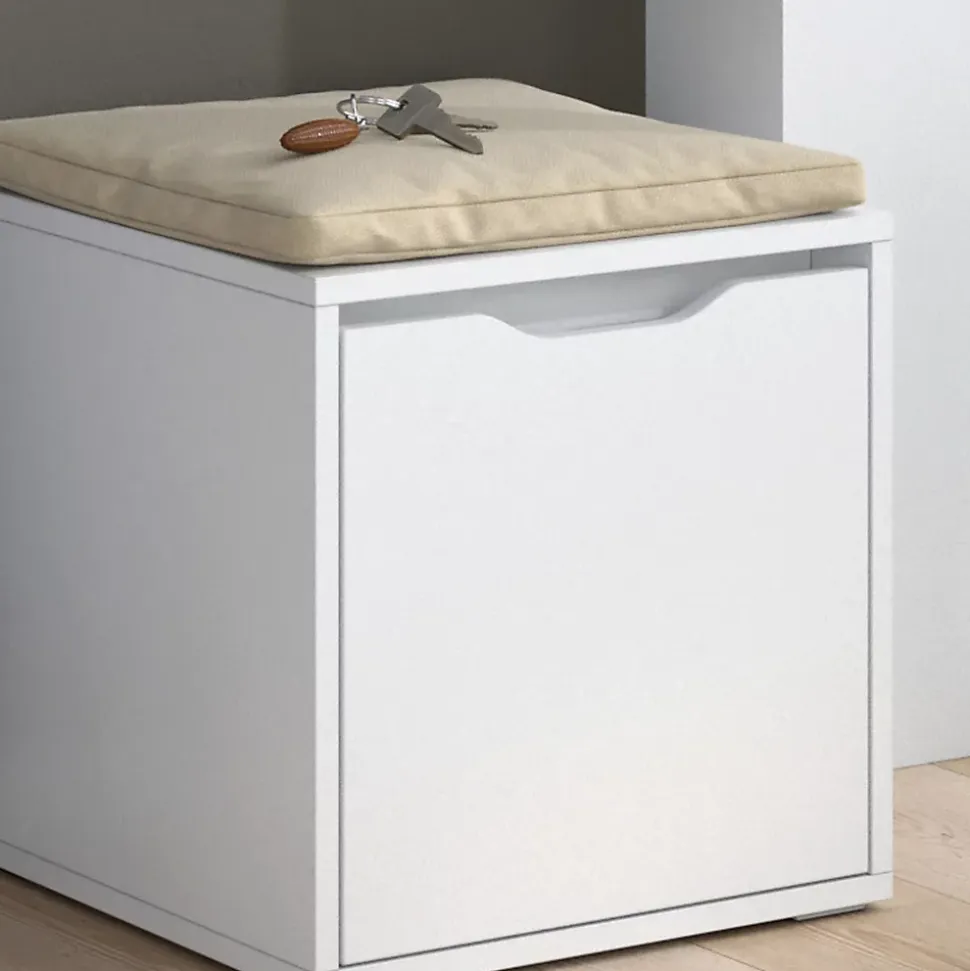 Vicco Banc pour chaussures Blanc 40x40.6cm