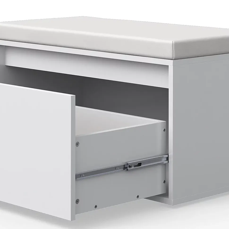 Vicco Banc pour chaussures Blanc 80x45cm