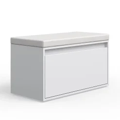 Vicco Banc pour chaussures Blanc 80x45cm