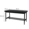 Vicco Banquette dangle pour salle à manger Noir 85x35cm