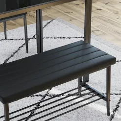 Vicco Banquette dangle pour salle à manger Noir 85x35cm