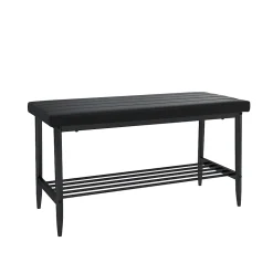 Vicco Banquette dangle pour salle à manger Noir 85x35cm