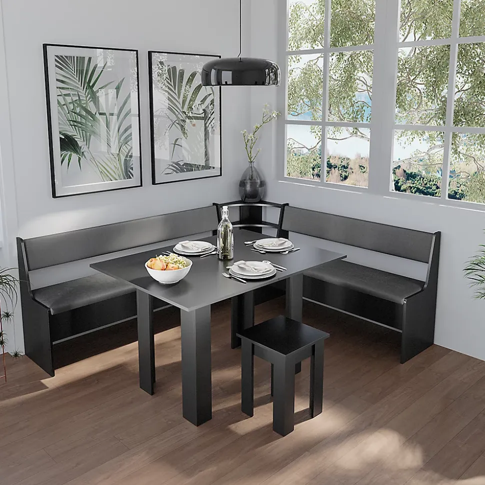 Vicco Banquette dangle salle à manger Noir 43.5x43.5cm