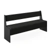Vicco Banquette dangle salle à manger Noir 41.5x166.6cm