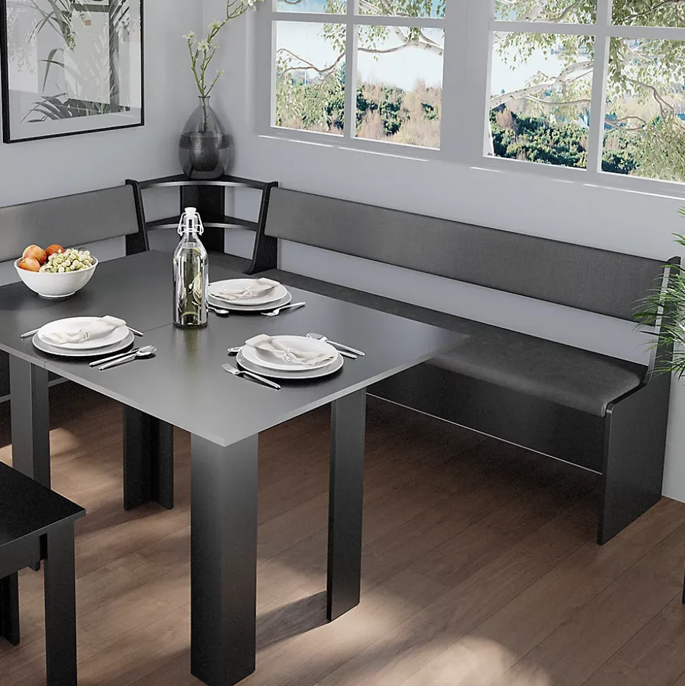 Vicco Banquette dangle salle à manger Noir 41.5x166.6cm