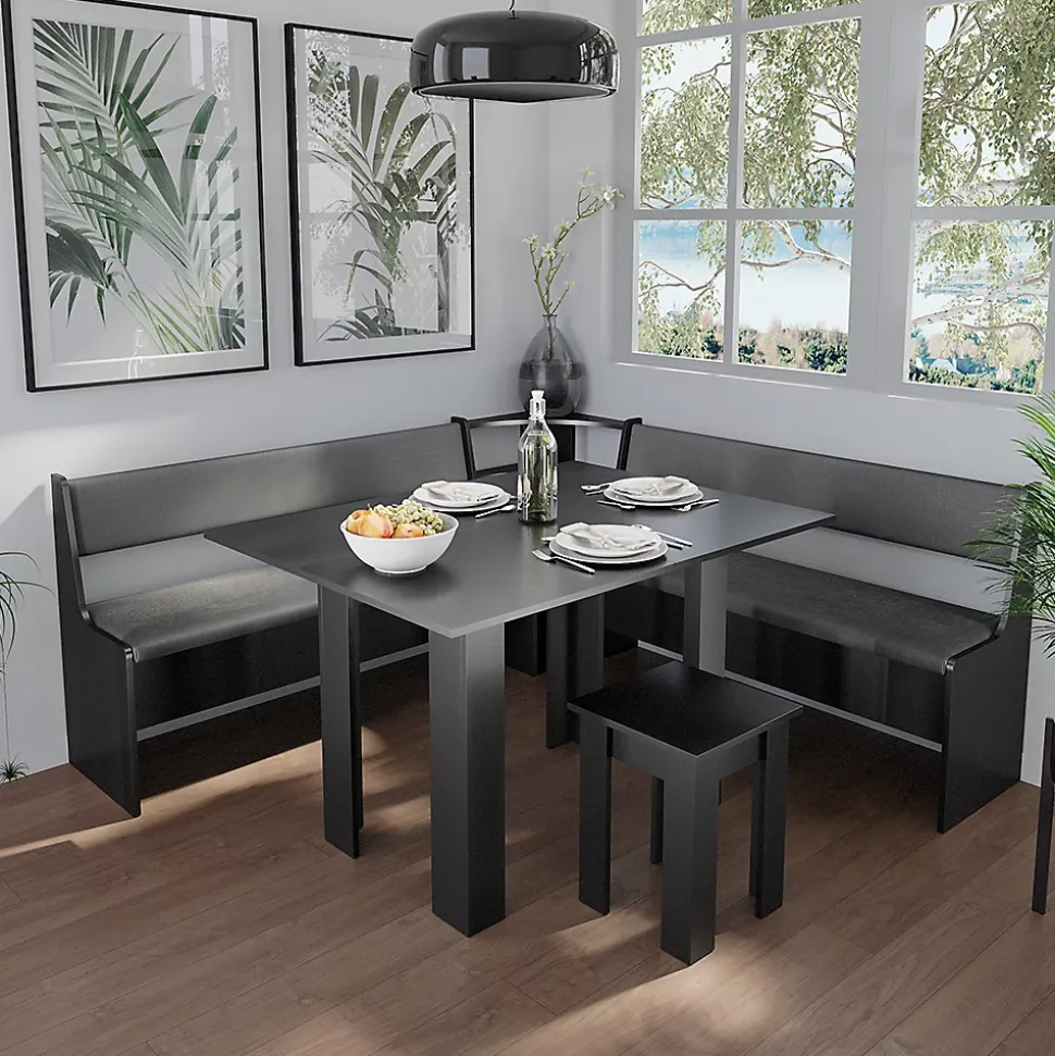 Vicco Banquette dangle salle à manger Noir 41.5x136.6cm