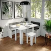 Vicco Banquette de salle à manger Blanc 41.5x106.6cm
