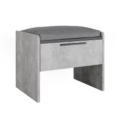 Vicco Banquette de salle à manger Béton/Anthracite 53.5x41.1cm avec 1 tiroir