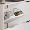 Vicco Benne à chaussures Blanc 116.6x72.5cm avec 4 compartiments