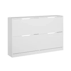 Vicco Benne à chaussures Blanc 116.6x72.5cm avec 4 compartiments