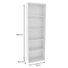 Vicco Bibliothèque Blanc 60x190cm avec 5 compartiments