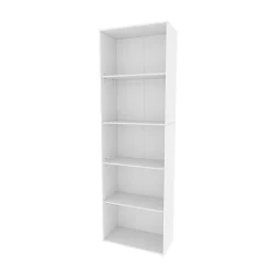 Vicco Bibliothèque Blanc 60x190cm avec 5 compartiments
