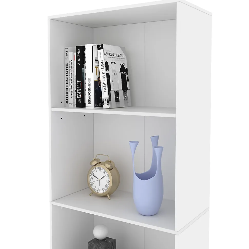Vicco Bibliothèque Blanc 60x190cm avec 5 compartiments