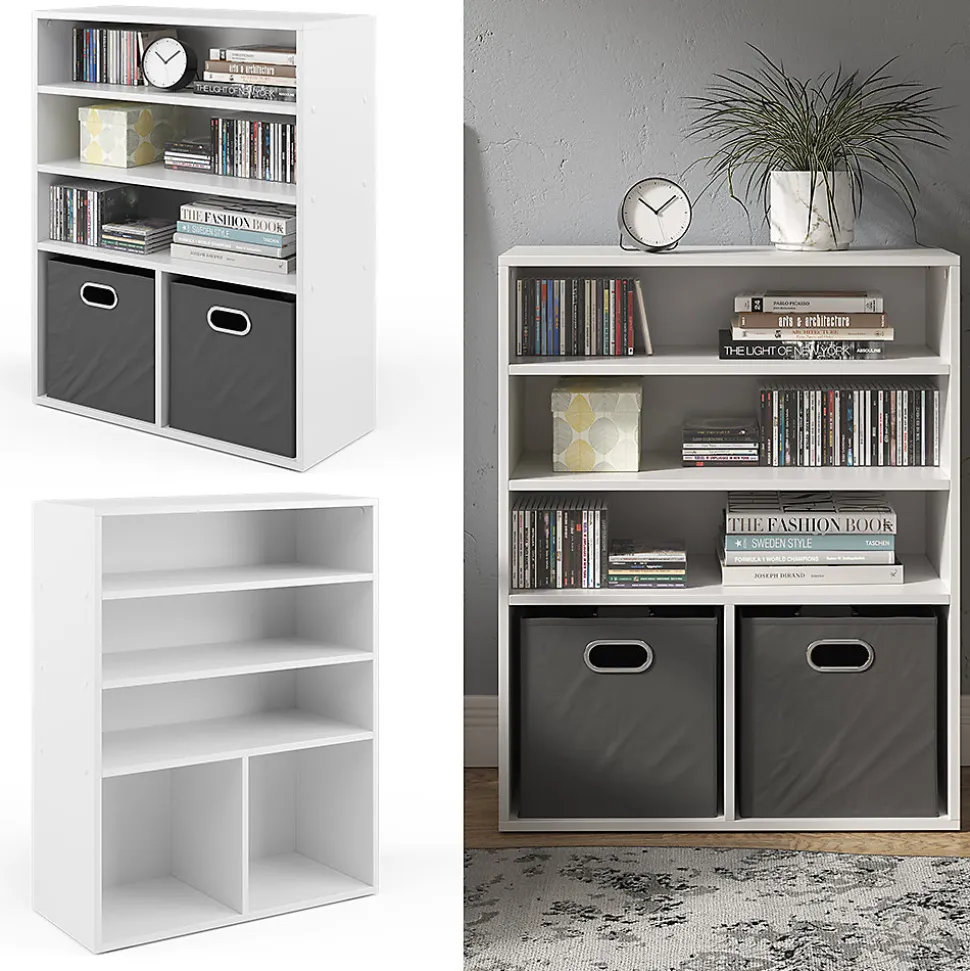 Vicco Bibliothèque Blanc 72x90.2cm 2 compartiments