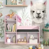 Vicco Bibliothèque enfant Rose 107.2x88.6cm sans boîtes pliantes