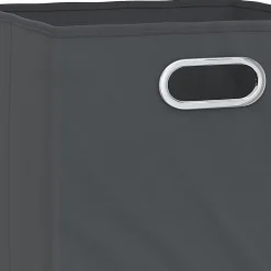 Vicco Boîte pliante Anthracite 30x30cm Lot de 4