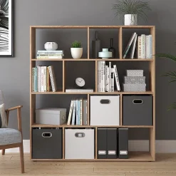 Vicco Boîte pliante Anthracite 30x30cm Lot de 4