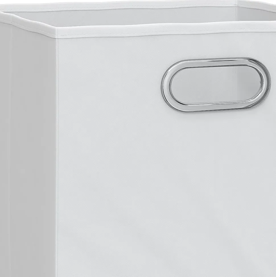 Vicco Boîte pliante Blanc 30x30cm Jeu de 8 pièces