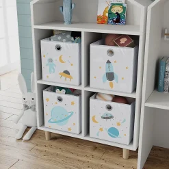 Vicco Boîte pliante Gris (espace) 30x30cm (motif univers)