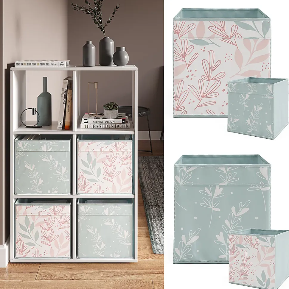 Vicco Boîte pliante Turquoise 30x30cm Set de 2