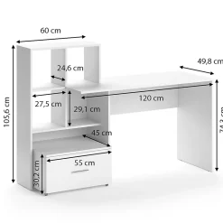 Vicco Bureau Blanc 149.2x49.8cm