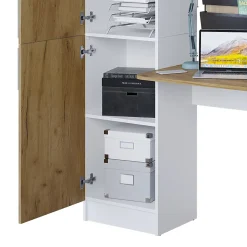 Vicco Bureau Chêne blanc/force de lor 122.9x33.4cm